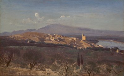 Villeneuve-les-Avignon by Jean Baptiste Camille Corot